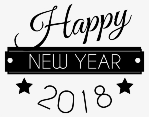 Sticker Happy New Year 2018 Ambiance Sticker Sand 050 - Happy New Year 2018 Sticker