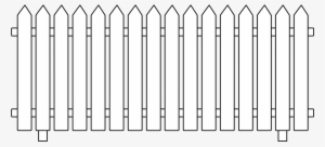 Painted Fence Cliparts - White Picket Fence Clipart