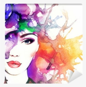 Abstract Woman Png Transparent - Abstract Water Color Art