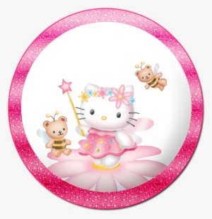 Buttons, Labels And Toppers - Hello Kitty