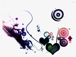 Abstract - Cute Purple Heart Backgrounds