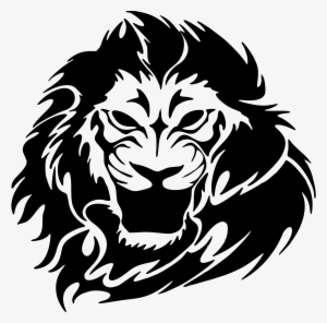 Vector Lion Angry - Tribal Lion Tattoo