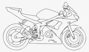 Motorcycle Line Drawing At Getdrawings - Dibujos A Lapiz De Motos