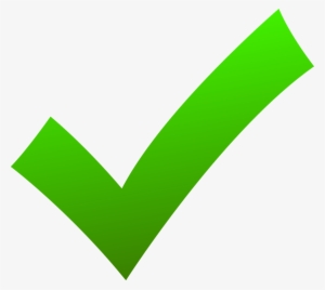 Check Mark - Clear Background Green Check Mark