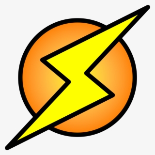 Lightning Bolt On Circle - Lightning Bolt Logo