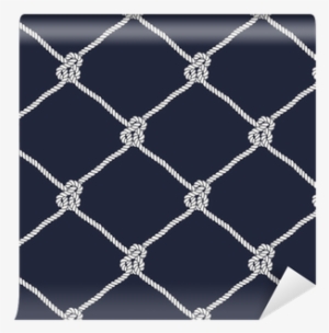 Seamless Nautical Rope Knot Pattern Wallpaper • Pixers® - Anybags Tasche Fishnet Spiel