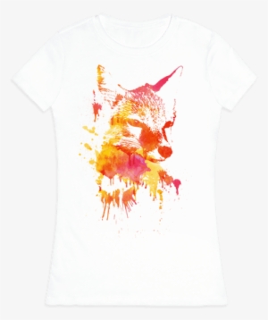 Watercolor Fox Womens T-shirt - Cloud City 7 Fox Off Kid's T-shirt