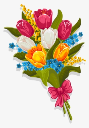 Kite Clipart Watercolor - Bouquet Of Flowers Clip Art