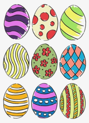 Set Of Easter Eggs Vector - Colorful Easter Egg Printable