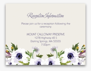 Reception Style Card