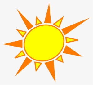 Clip Art Sun Rays - Yellow And Orange Sun