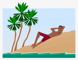 This Free Icons Png Design Of Man Under Palm Trees