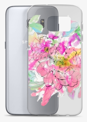Watercolor Peony Samsung Case - Mobile Phone Case