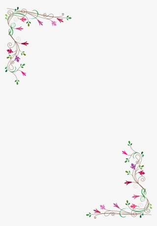 Vintage Flower Frame Vector Png - Country Patch Cafe