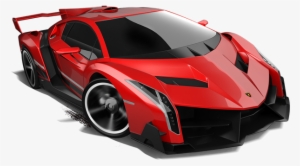 Lamborghini Veneno Red - Hot Wheels Ferrari F430 Scuderia 1 18