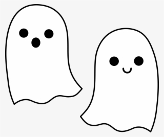Outline Clip Art Panda Free Images - Cute Ghost Clipart