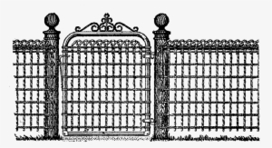 Fancy Gate Png File - Fence And Gate Clipart