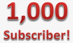 Transparent Youtube Subscriber - 1000 Subs