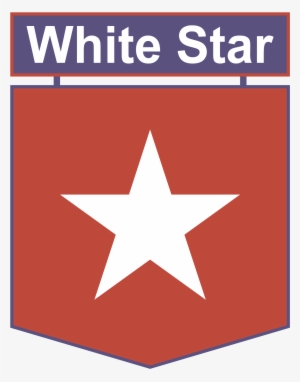 White Star Logo Png Transparent - White Star In Blue Square