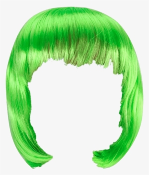 Wig Green Bob - Wig Transparent