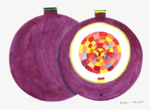 Fig, Abstract, Watercolor, Transparent - Circle