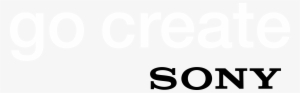 Go Create Sony Logo Black And White - Sony Corporation