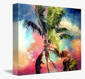 "palette Knife Palm Tree" By Mazz Original - Painting Tumblr Palm Tree