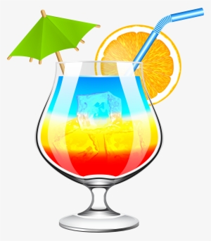 Watercolor Clip Art Png - Beach Drink Clip Art