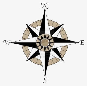Drawn Compass Nautical Star - Clear Background Compass Png