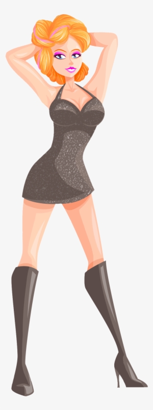 Sexy Girl Vector Png Transparent Image - Tights