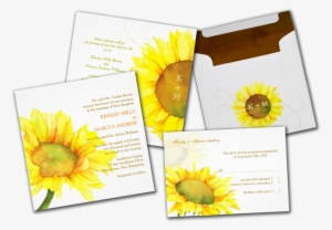 Yellow Watercolor Sunflower Floral Wedding Invites - Fall-sonnenblume-aquarell-hochzeit Danken Ihnen Karte
