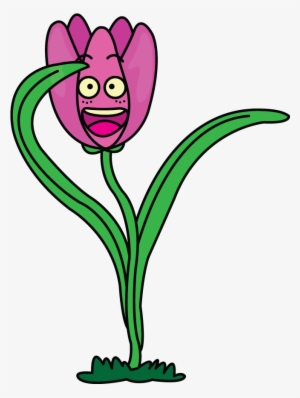 How To Draw A Funny Tulip - Funny Plant Clip Art