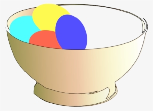 Bowl Of Easter Eggs Svg Clip Arts 600 X 437 Px