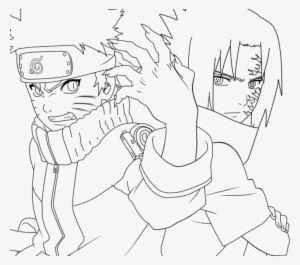 Naruto Sasuke Coloring Pages - Naruto And Sasuke Drawing