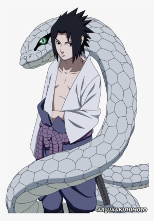 Sasuke And Hebi By Ar - Sasuke Uchiha Con Su Serpiente
