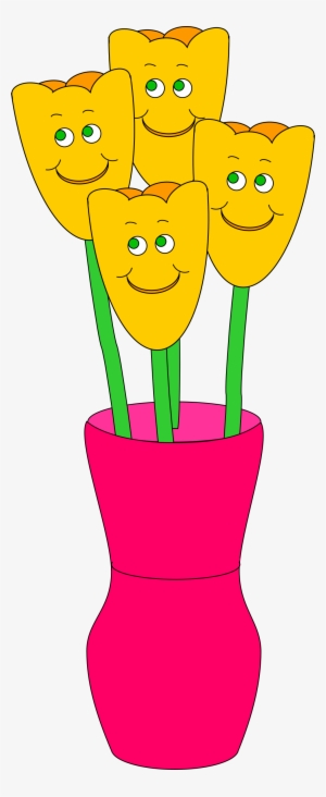 This Free Icons Png Design Of Vase Of Happy Tulips