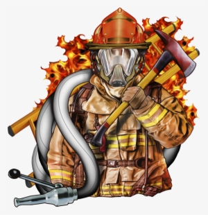 Fire Fighter Fabric, Custom Print Panel, Firefighter