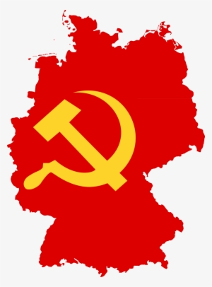Communist Flag Png Vector Black And White Stock - Map Of Germany Christmas