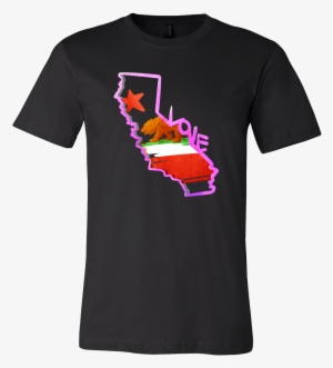 Love California State Flag Map Outline Souvenir Gift - Shirt