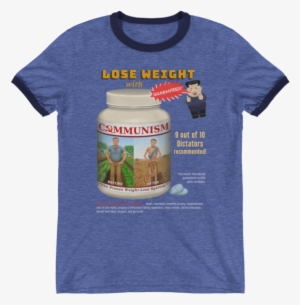 communist weight loss plan ringer t-shirt - shotgunwillies conway t shirt on an amazing heather