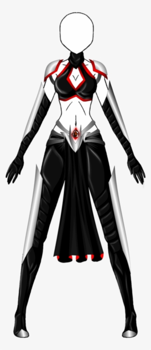 Robes Drawing Assassin Png Black And White Download - Anime Female Assassin Outfit