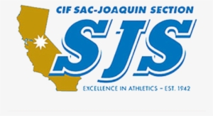Cif Sac-joaquin Section Logo, California Outline And - Sj Name
