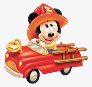 Fire Truck Free Clipart Clipartcow - Mickey Mouse Fire Truck Png