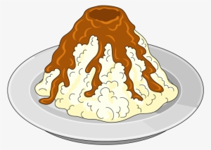 Decoration Mashedpotatovolcano - Mashed Potatoes Emoji Transparent