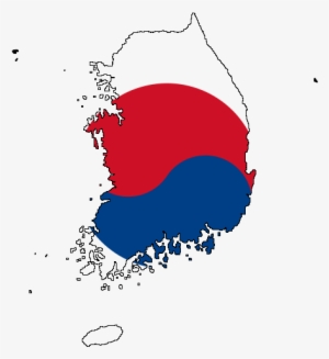 Korea Flag Png Image Background - South Korea Map Png