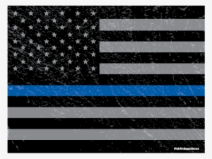 Rough Thin Blue Line - Bandeira Dos Estados Unidos