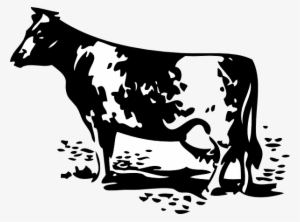 Dairy Cow Silhouette Png - Farm Silhouette