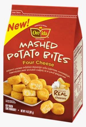 Ore-ida Mashed Potato Bites, Four Cheese - 14 Oz Bag