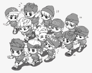 Exo Png By Ompink On Deviantart Banner Royalty Free - Exo Anime