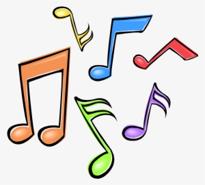 Music Clipart Png - Colourful Music Notes Png